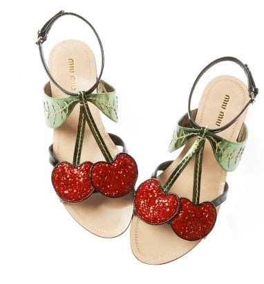 miu miu cherry top|miu michu shoes.